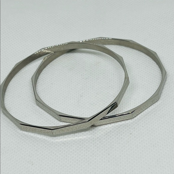 Stainless Steel Bangles 2pcs - Picture 3 of 6